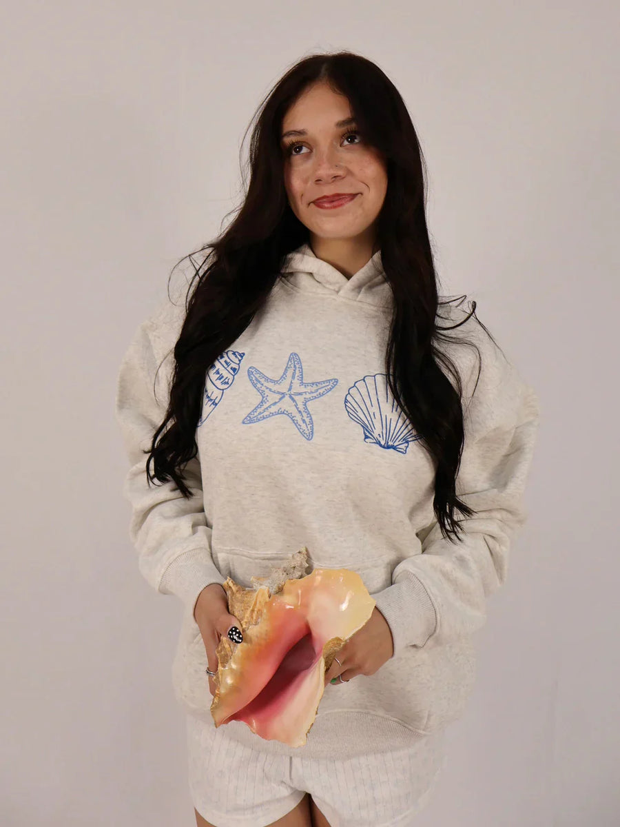 Nur heute 70 % Rabatt – Muschel-Hoodie 💕