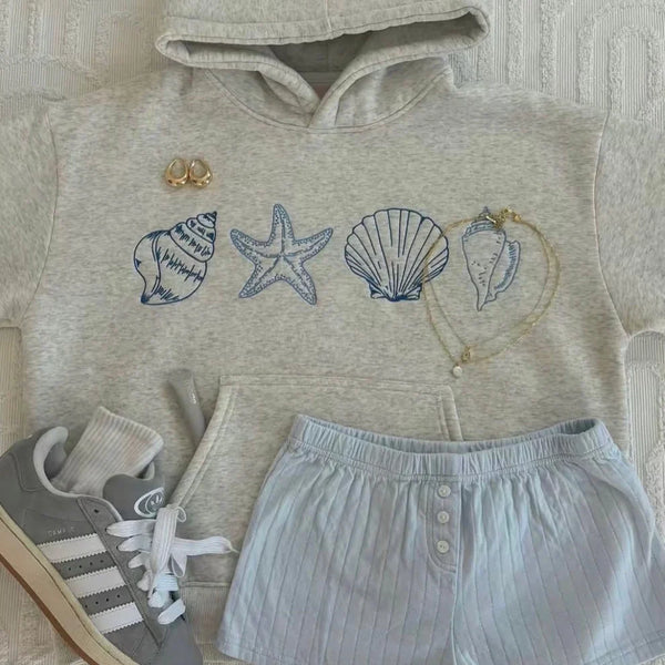 Nur heute 70 % Rabatt – Muschel-Hoodie 💕