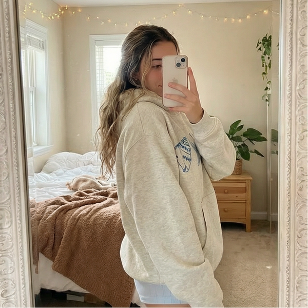 Nur heute 70 % Rabatt – Muschel-Hoodie 💕