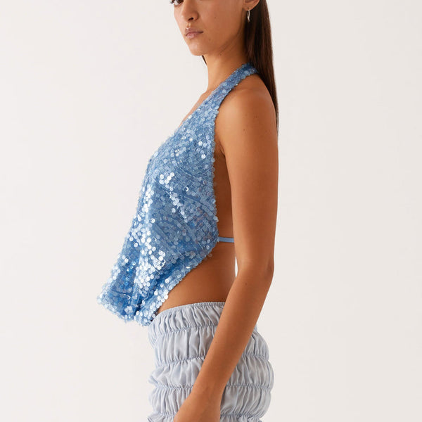 Get 1+1 Free Rio Dreams Cowl Neck Halter Top