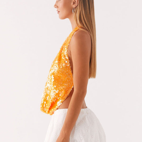 Get 1+1 Free Rio Dreams Cowl Neck Halter Top