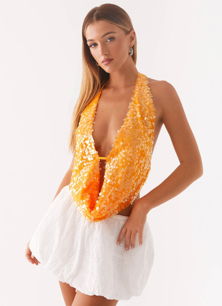 Get 1+1 Free Rio Dreams Cowl Neck Halter Top