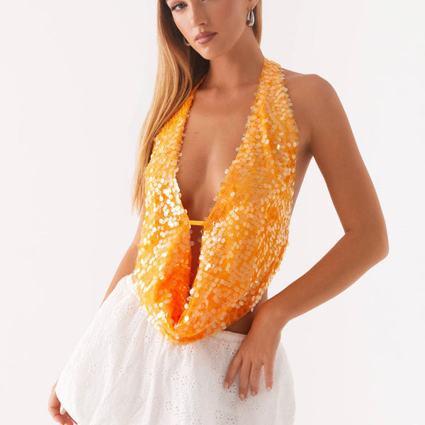 Get 1+1 Free Rio Dreams Cowl Neck Halter Top
