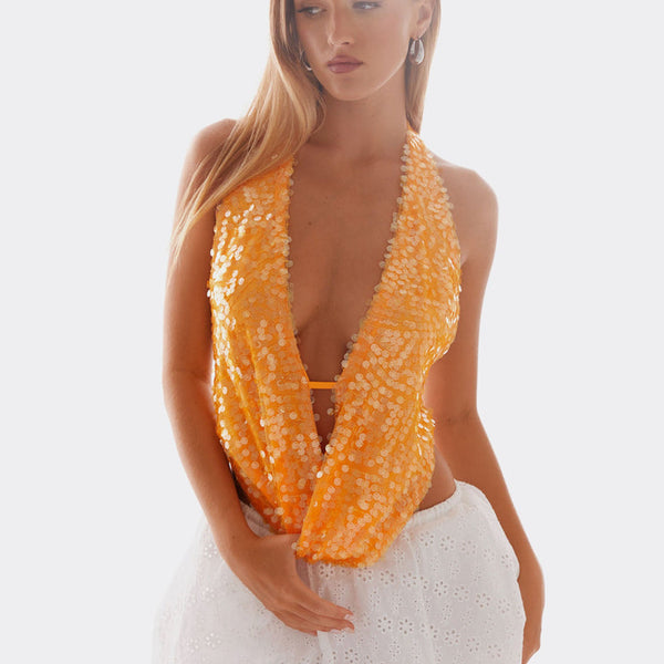 Get 1+1 Free Rio Dreams Cowl Neck Halter Top