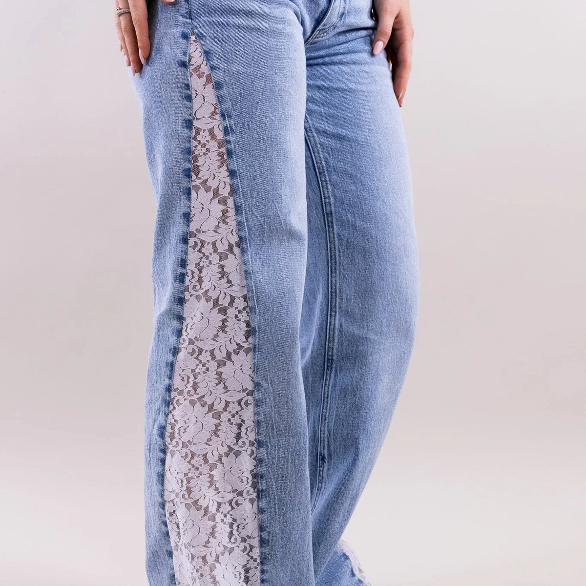 The Viral Lace BBL Jeans - 50% Off Today Only 🍑