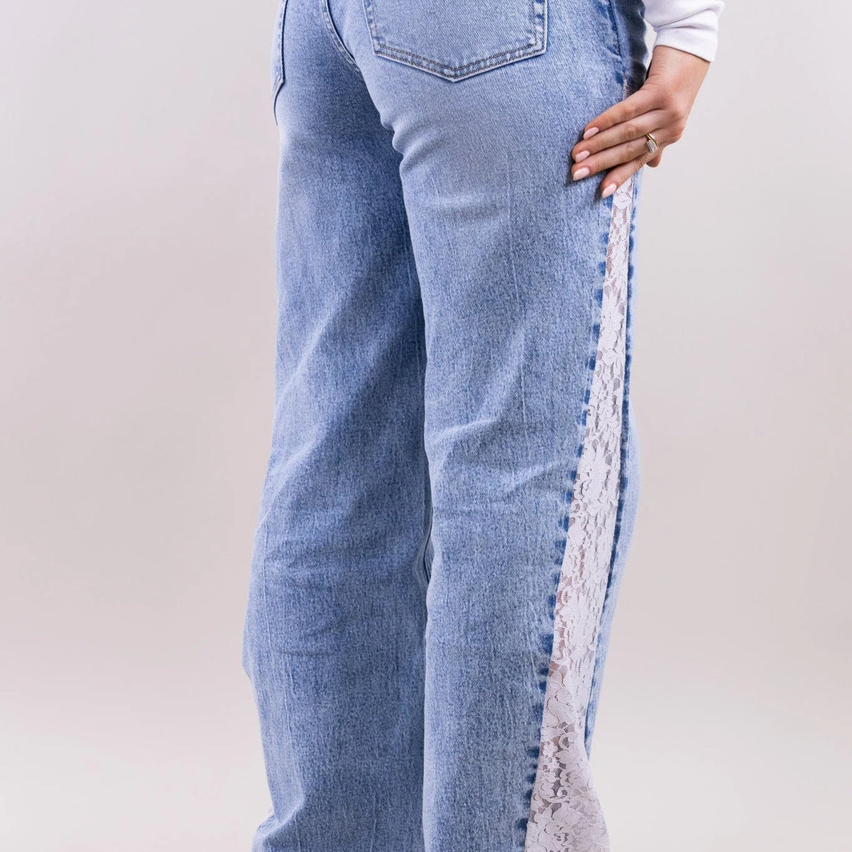 The Viral Lace BBL Jeans - 50% Off Today Only 🍑