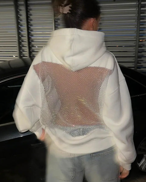 Profitez de 70 % de réduction uniquement aujourd'hui - Sweat à capuche dos transparent 💕