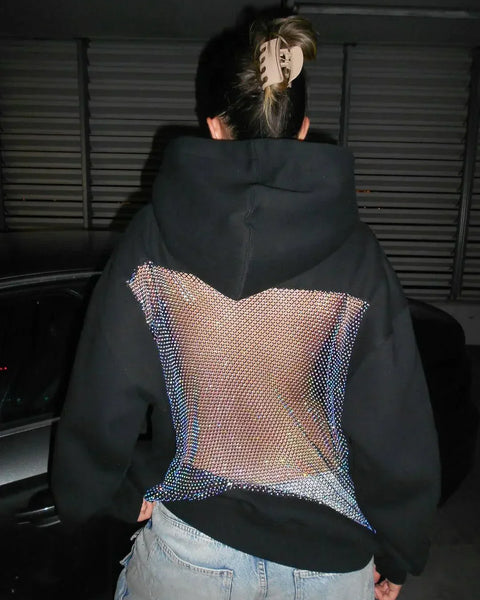 Profitez de 70 % de réduction uniquement aujourd'hui - Sweat à capuche dos transparent 💕