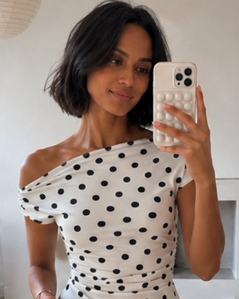 The Loraya Polka Top🤍
