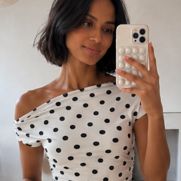 The Loraya Polka Top🤍