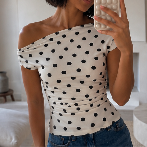 The Loraya Polka Top🤍