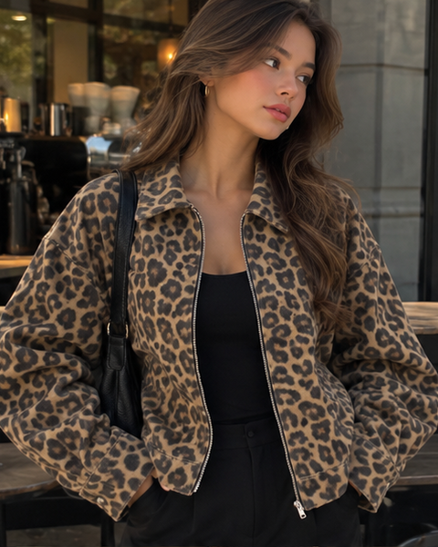Kaia Leopard Jacket