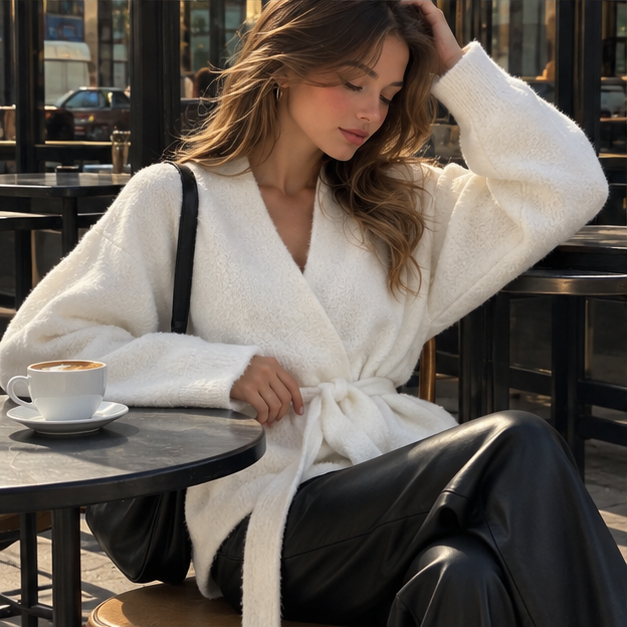 Elena Wrap Sweater