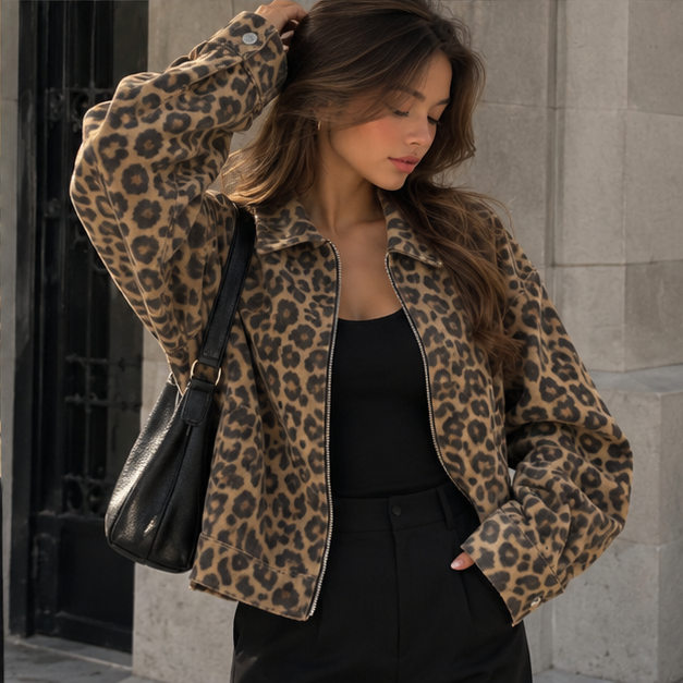 Kaia Leopard Jacket